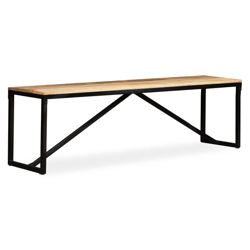 vidaXL Bench Solid Mango Wood 110x35x45 cm