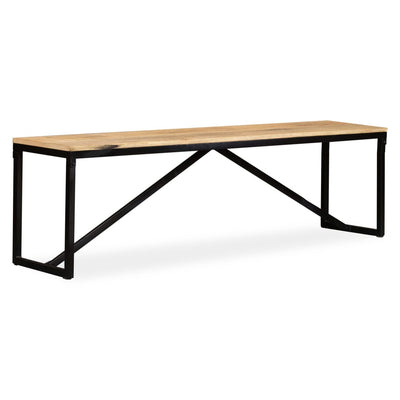 vidaXL Bench Solid Mango Wood 110x35x45 cm