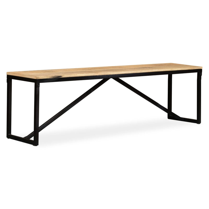 vidaXL Bench Solid Mango Wood 110x35x45 cm