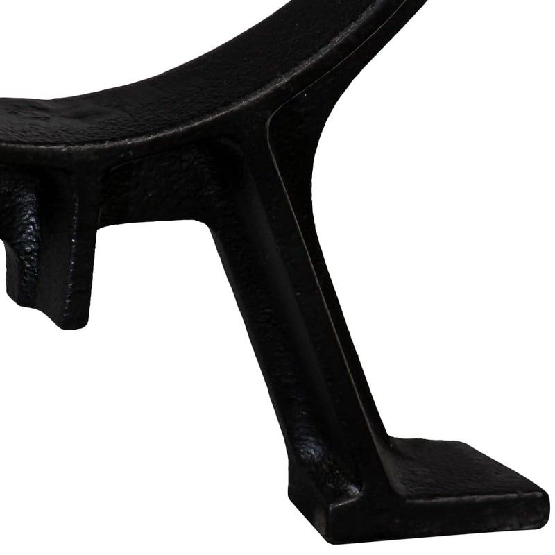 vidaXL Bench Legs 2 pcs O-Frame Cast Iron