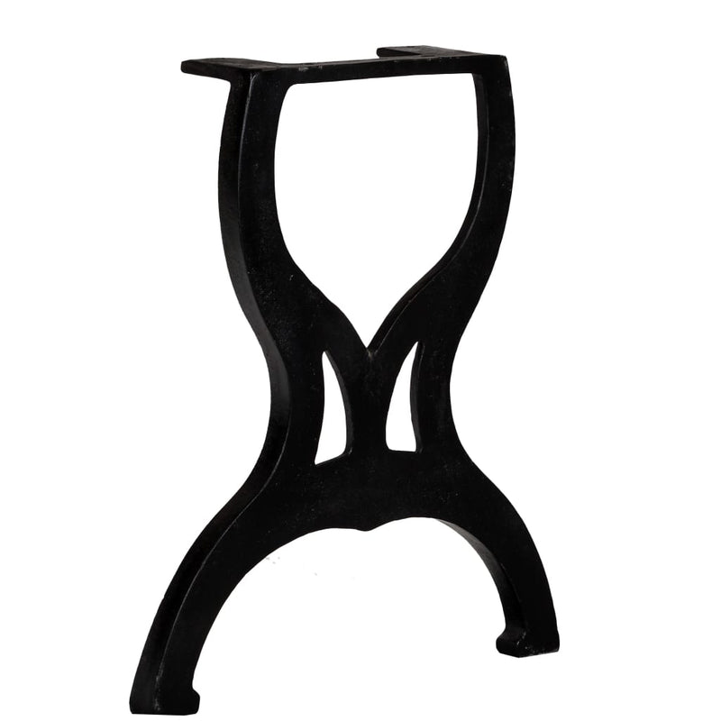 vidaXL Bench Legs 2 pcs X-Frame Cast Iron
