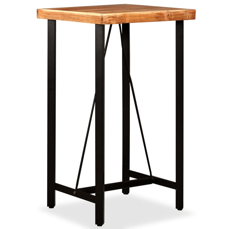 vidaXL Bar Table 150x70x107 cm Solid Acacia Wood