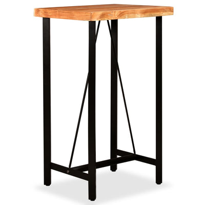 vidaXL Bar Table 150x70x107 cm Solid Acacia Wood