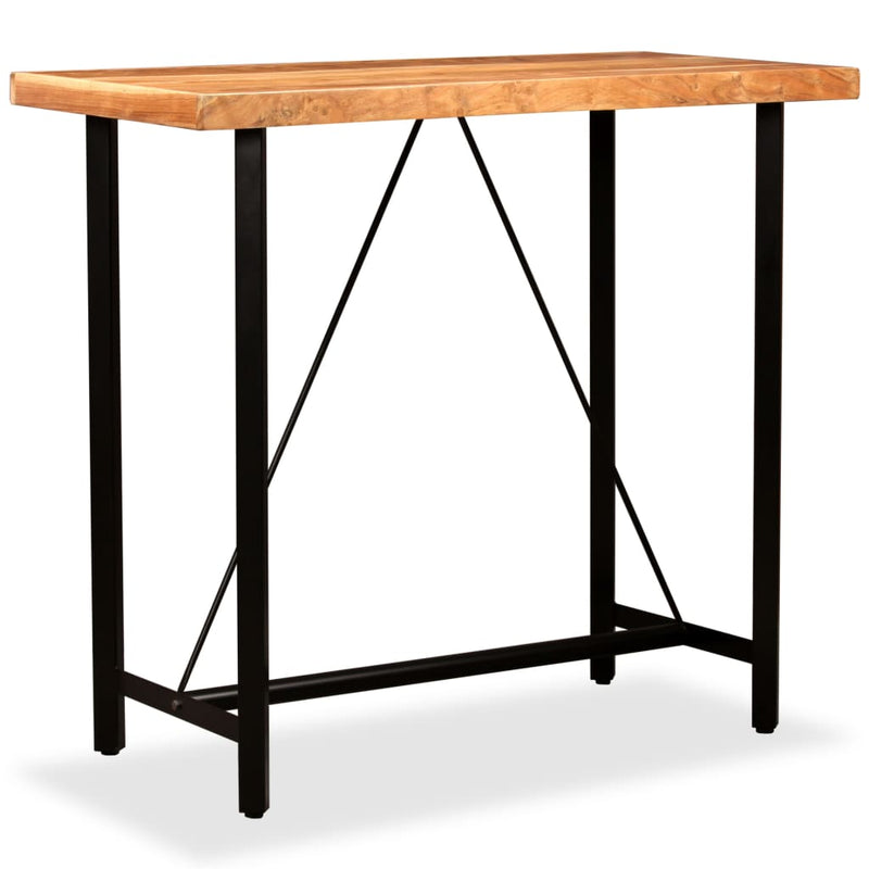 vidaXL Bar Table 150x70x107 cm Solid Acacia Wood