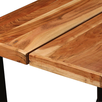 vidaXL Bar Table 150x70x107 cm Solid Acacia Wood