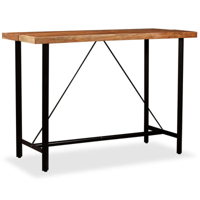 vidaXL Bar Table 150x70x107 cm Solid Acacia Wood