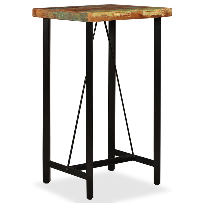 vidaXL Bar Table 60x60x107 cm Solid Reclaimed Wood
