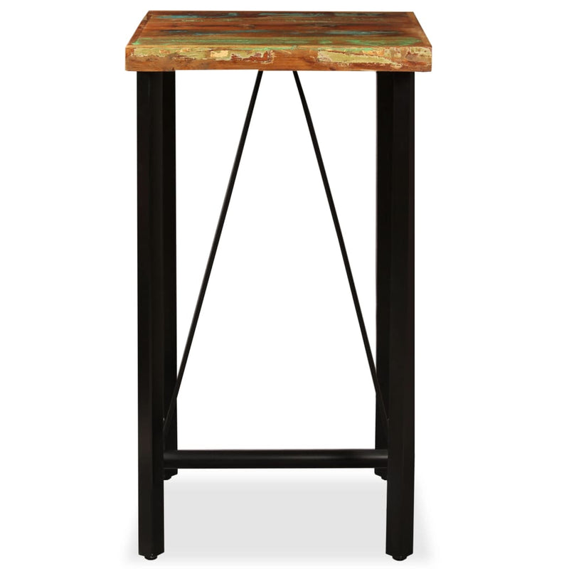 vidaXL Bar Table 60x60x107 cm Solid Reclaimed Wood