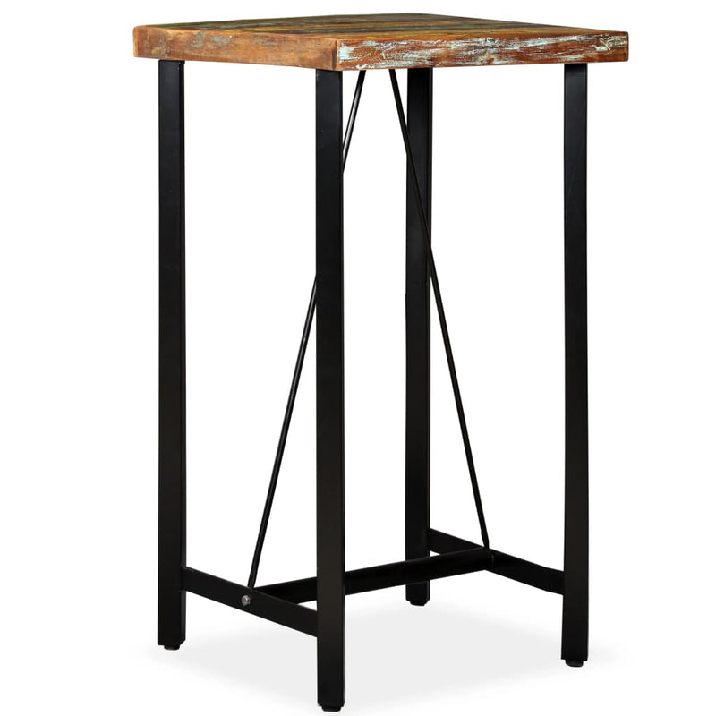 vidaXL Bar Table 60x60x107 cm Solid Reclaimed Wood