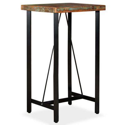 vidaXL Bar Table 60x60x107 cm Solid Reclaimed Wood