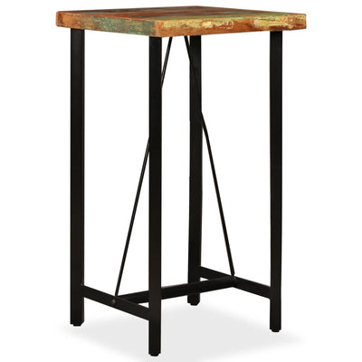 vidaXL Bar Table 60x60x107 cm Solid Reclaimed Wood