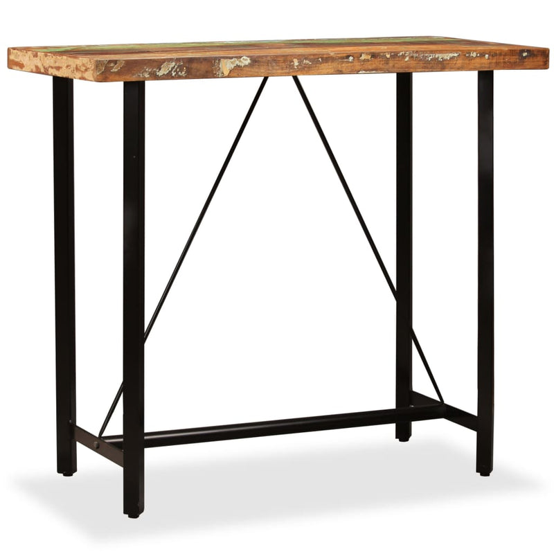 vidaXL Bar Table 120x60x107 cm Solid Reclaimed Wood