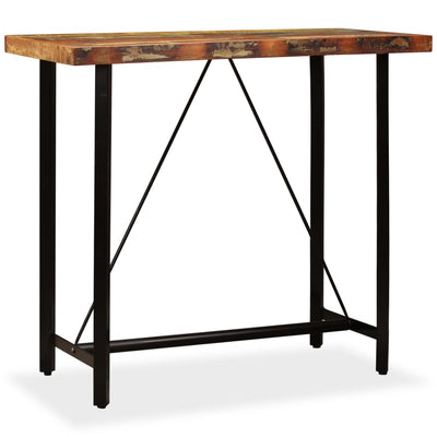 vidaXL Bar Table 120x60x107 cm Solid Reclaimed Wood