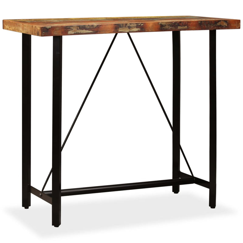 vidaXL Bar Table 120x60x107 cm Solid Reclaimed Wood