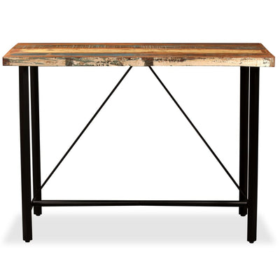vidaXL Bar Table 120x60x107 cm Solid Reclaimed Wood