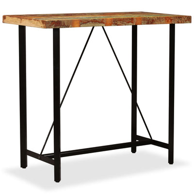 vidaXL Bar Table 120x60x107 cm Solid Reclaimed Wood