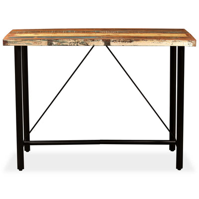 vidaXL Bar Table 120x60x107 cm Solid Reclaimed Wood