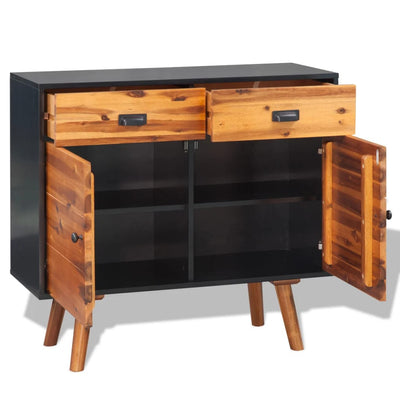 vidaXL Sideboard Solid Acacia Wood 90x33.5x83 cm