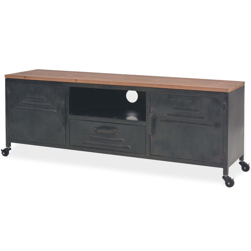 vidaXL TV Cabinet 120x30x43 cm Black