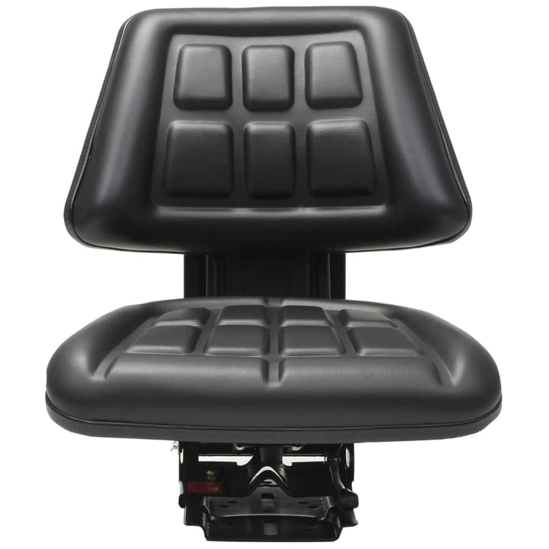 vidaXL Tractor Seat with Suspension Black