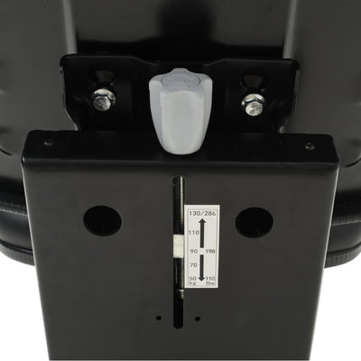 vidaXL Tractor Seat with Suspension Black
