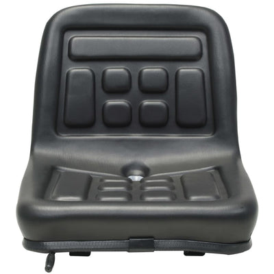 vidaXL Universal Tractor Seat Black