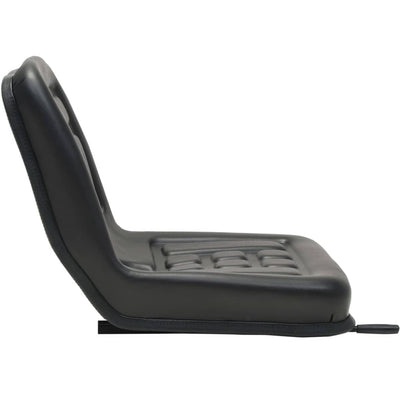 vidaXL Universal Tractor Seat Black