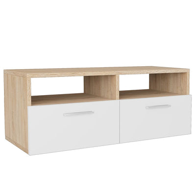 vidaXL TV Cabinet Engineered Wood 95x35x36 cm White