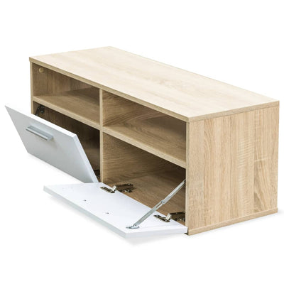 vidaXL TV Cabinet Engineered Wood 95x35x36 cm White