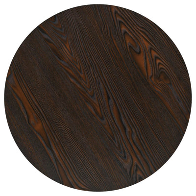 vidaXL Bistro Table MDF and Steel Round 60x75 cm Oak Colour