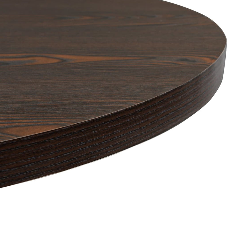 vidaXL Bistro Table MDF and Steel Round 60x75 cm Oak Colour