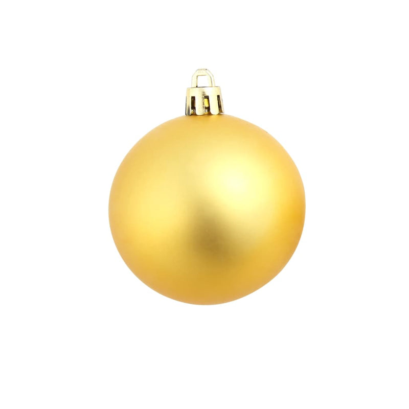 vidaXL 100 Piece Christmas Ball Set 3/4/6 cm Gold