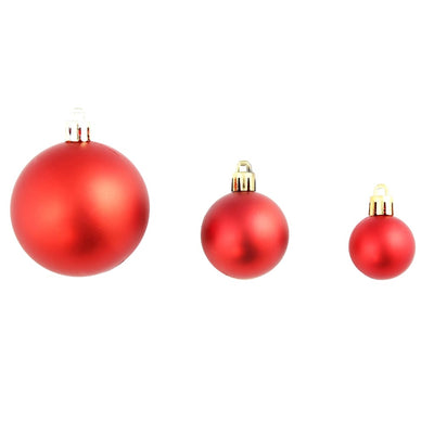 vidaXL 100 Piece Christmas Ball Set 3/4/6 cm Gold