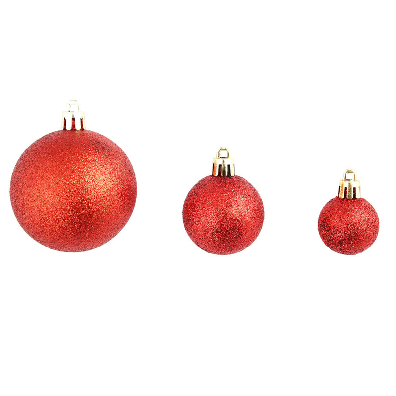vidaXL 100 Piece Christmas Ball Set 3/4/6 cm Gold