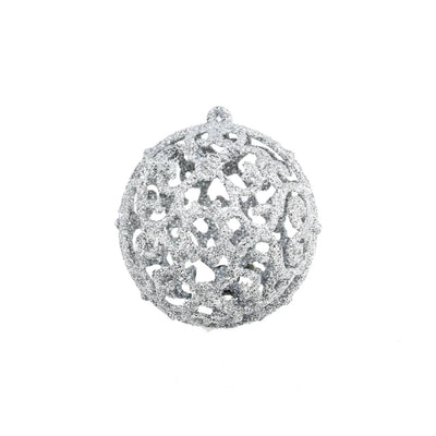 vidaXL 100 Piece Christmas Ball Set 3/4/6 cm Silver