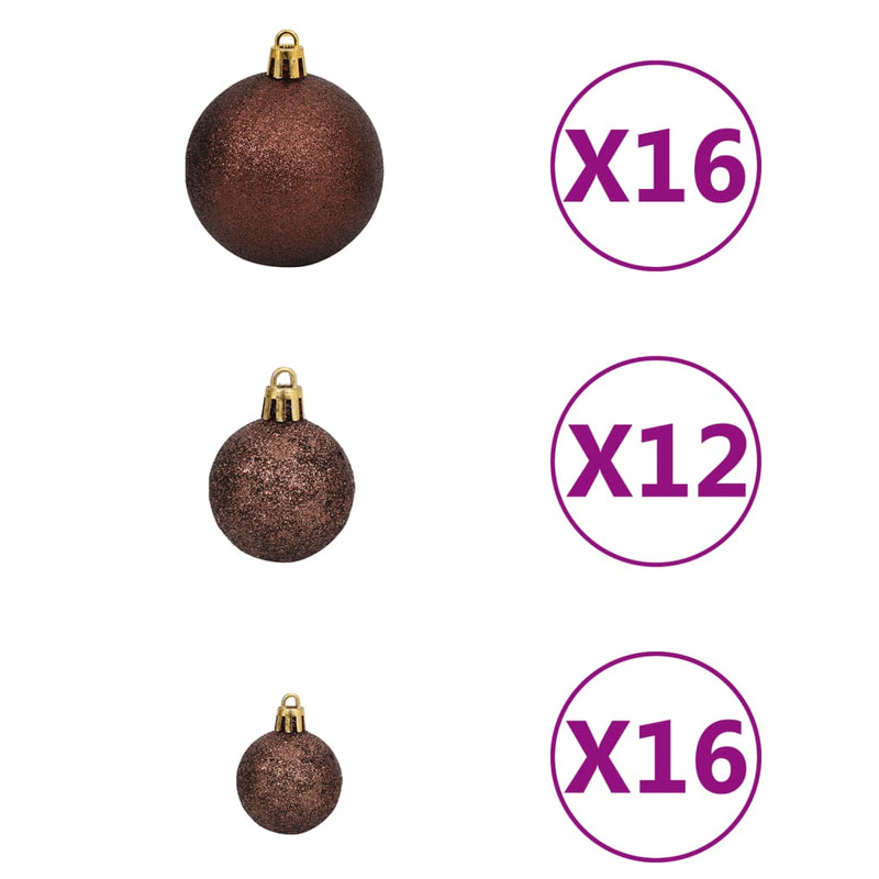 Christmas Balls 100 pcs Red/Gold/Green