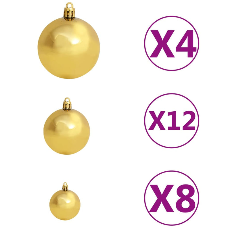 Christmas Balls 100 pcs Red/Gold/Green