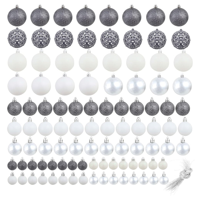 Christmas Balls 100 pcs Silver/Gold