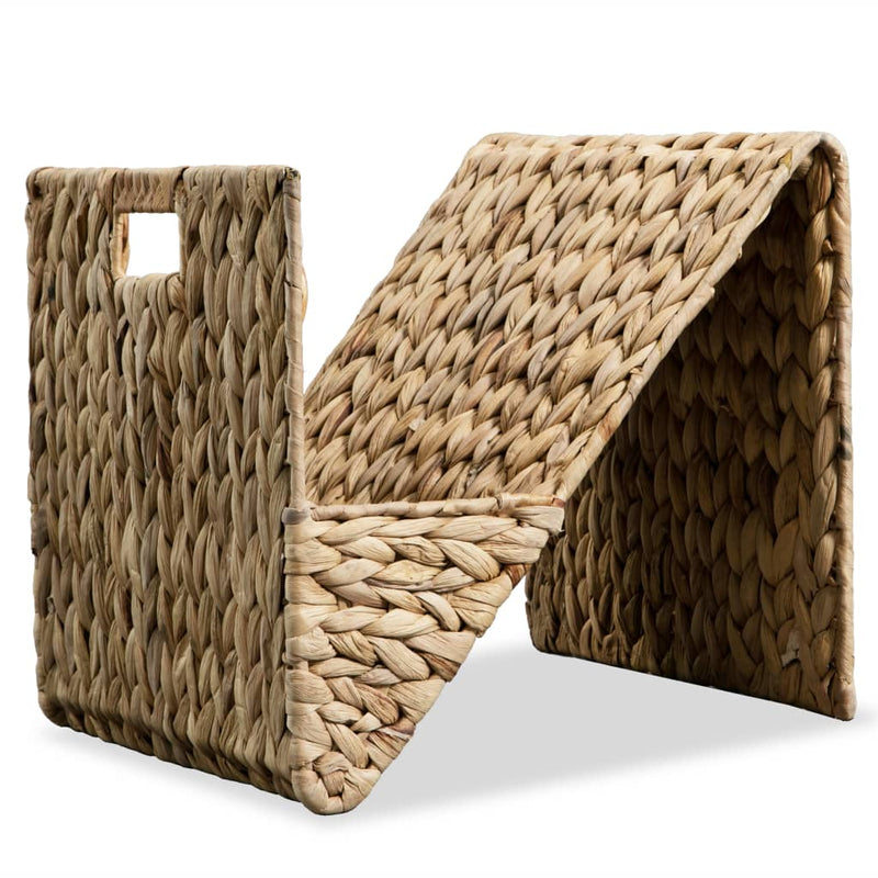 vidaXL Magazine Holder 31x31x31 cm Water Hyacinth