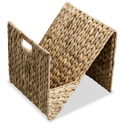 vidaXL Magazine Holder 31x31x31 cm Water Hyacinth