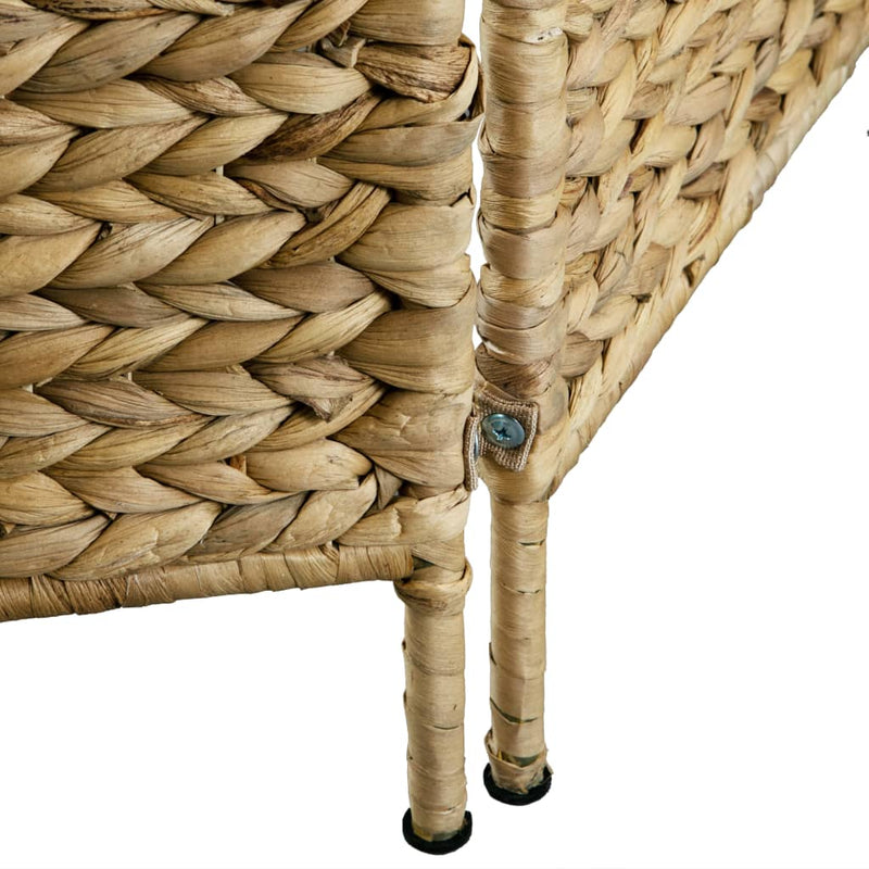 vidaXL 4-Panel Room Divider 154x160 cm Water Hyacinth