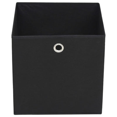 vidaXL Storage Boxes 10 pcs Non-woven Fabric 32x32x32 cm Black