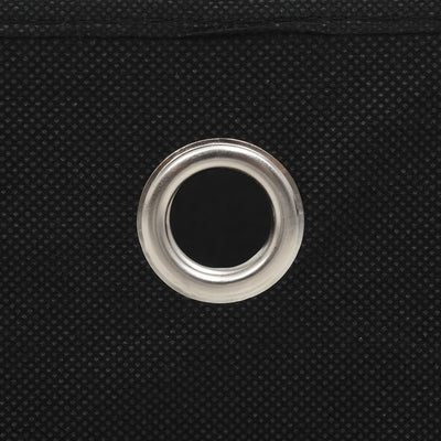 vidaXL Storage Boxes 10 pcs Non-woven Fabric 32x32x32 cm Black