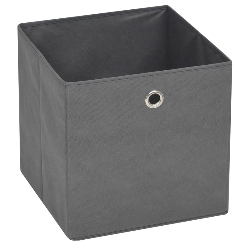 vidaXL Storage Boxes 10 pcs Non-woven Fabric 32x32x32 cm Black