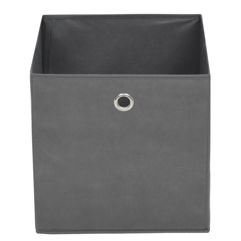 vidaXL Storage Boxes 10 pcs Non-woven Fabric 32x32x32 cm Black