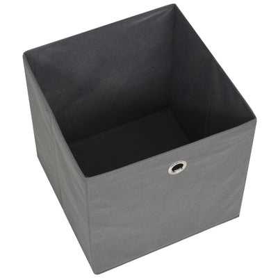 vidaXL Storage Boxes 10 pcs Non-woven Fabric 32x32x32 cm Black
