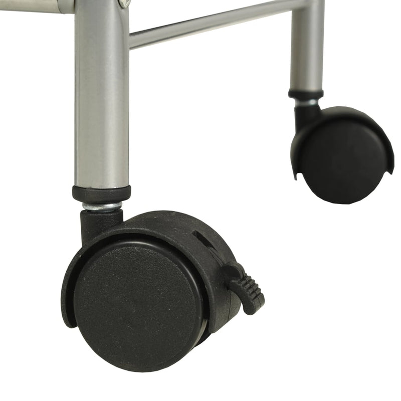 vidaXL Shelving Unit with 4 Storage Boxes Steel and Non-woven Fabric