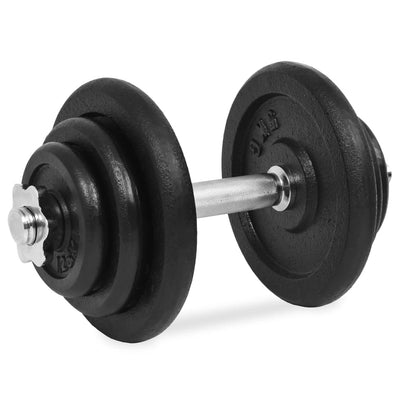 vidaXL 18 Piece Dumbbell Set 40 kg Cast Iron