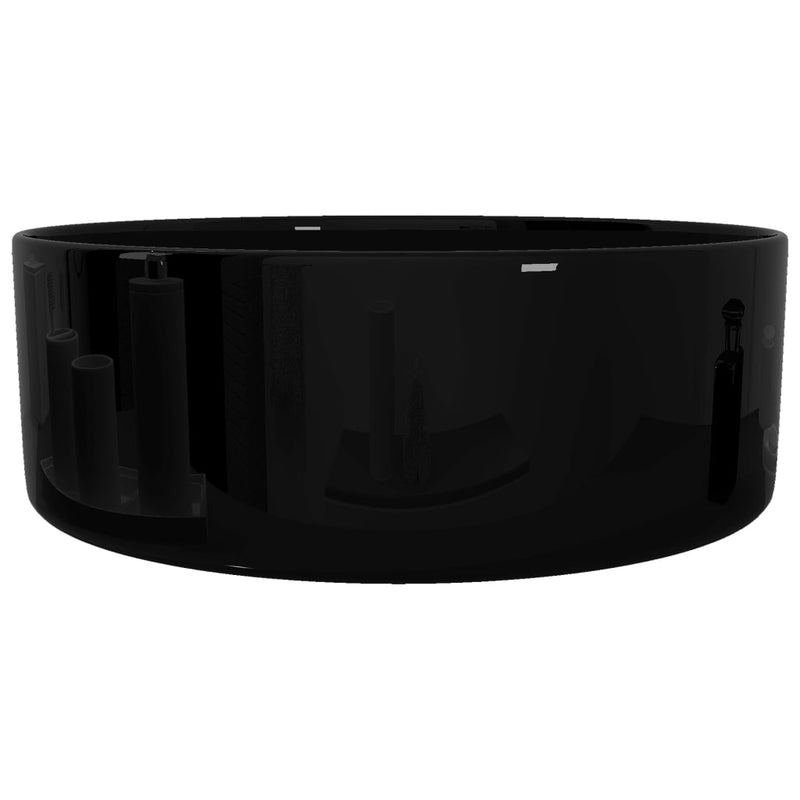 vidaXL Basin Ceramic Rectangular Black 41x30x12 cm