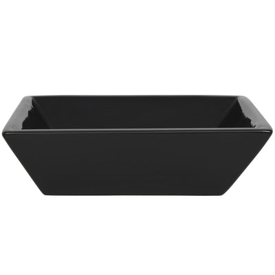 vidaXL Basin Ceramic Rectangular Black 41x30x12 cm